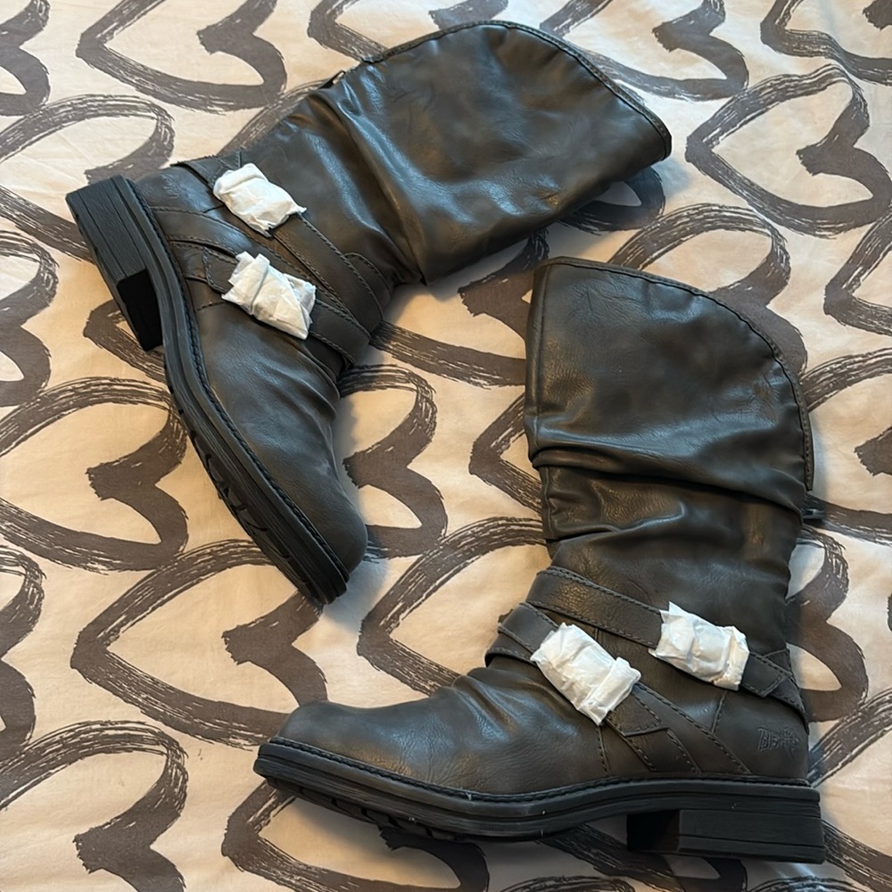 Lined moto boots